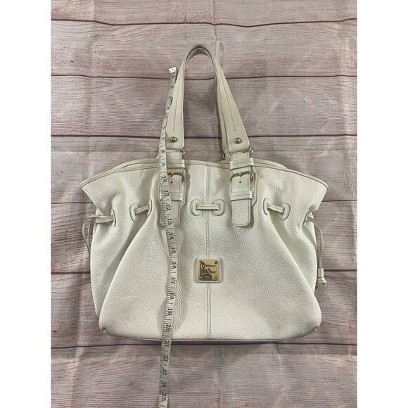 Dooney & Bourke White Pebble Grain Leather Chiara Bag - OS - Picture 4 of 12